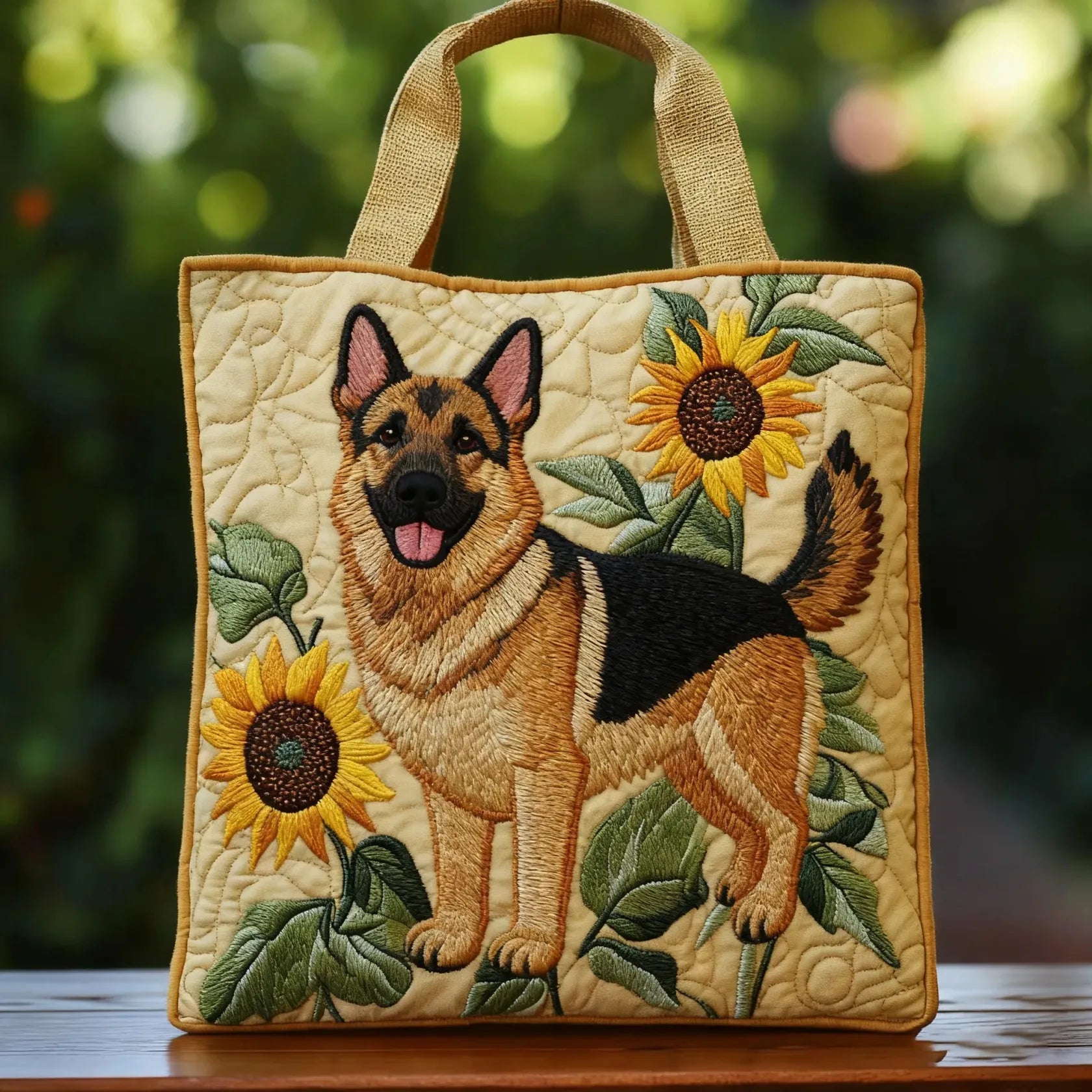 Ručna Torba - Njemačka Ovčarka Floral