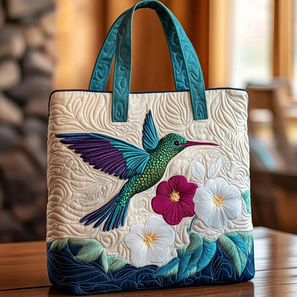 Jastučasta Torba - Kolibri i Bijeli Cvijet