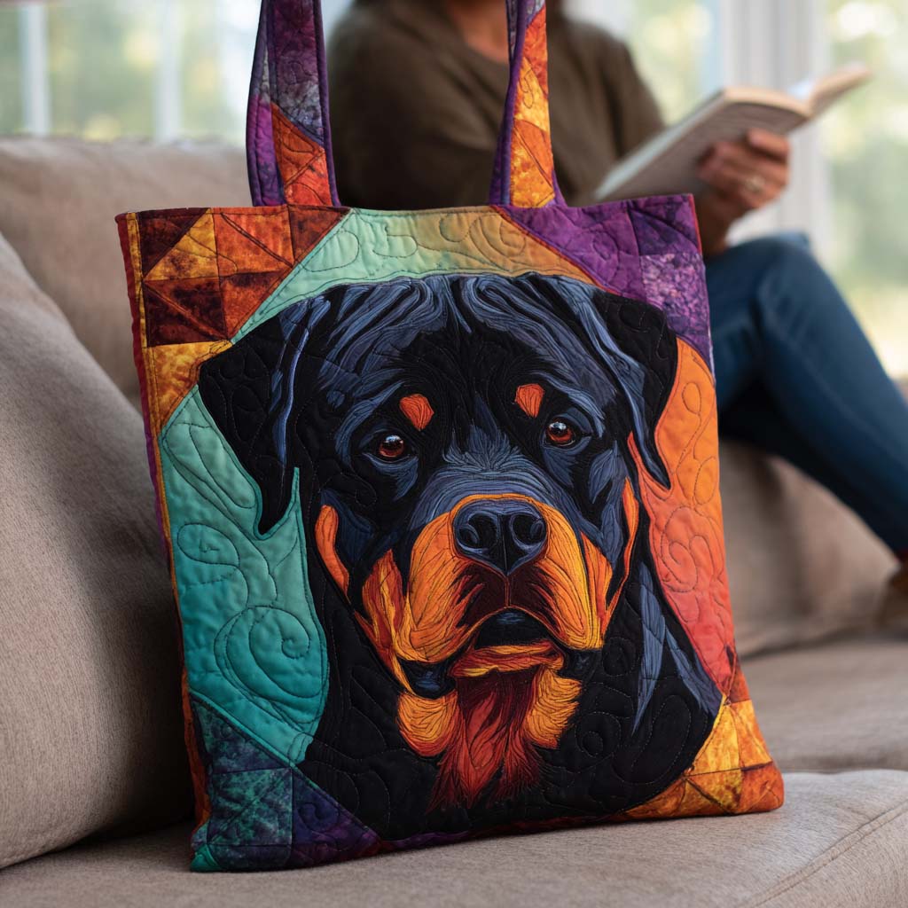 Smjeli Rottweiler Gaze Prošivena Torba