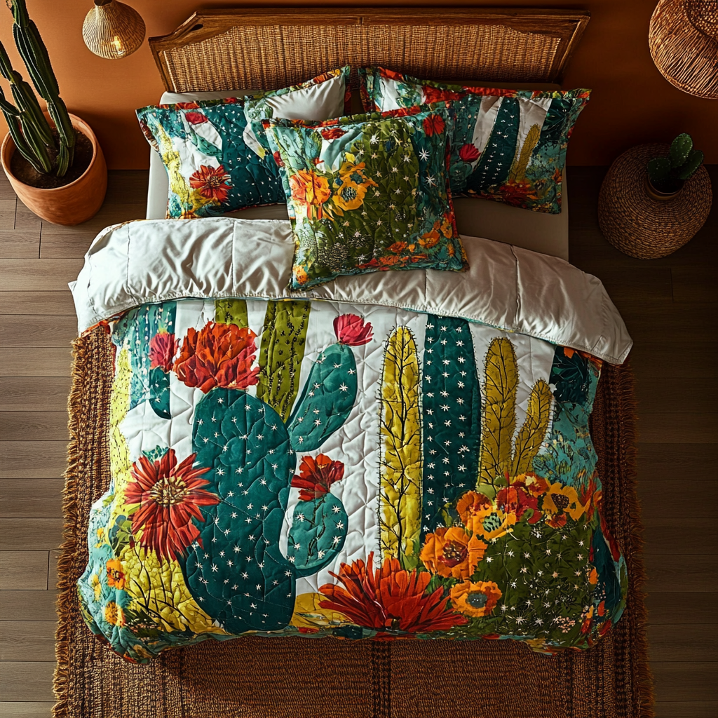 Sada ložního prádla Cactus Bloom Harmony 3 kusy