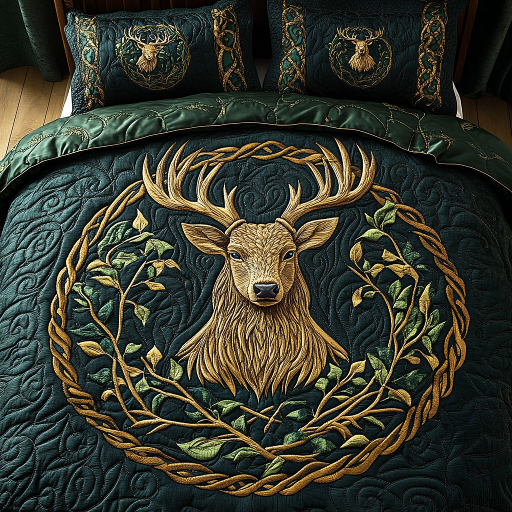 Celtic Stag Dream 3-dílná souprava ložního prádla
