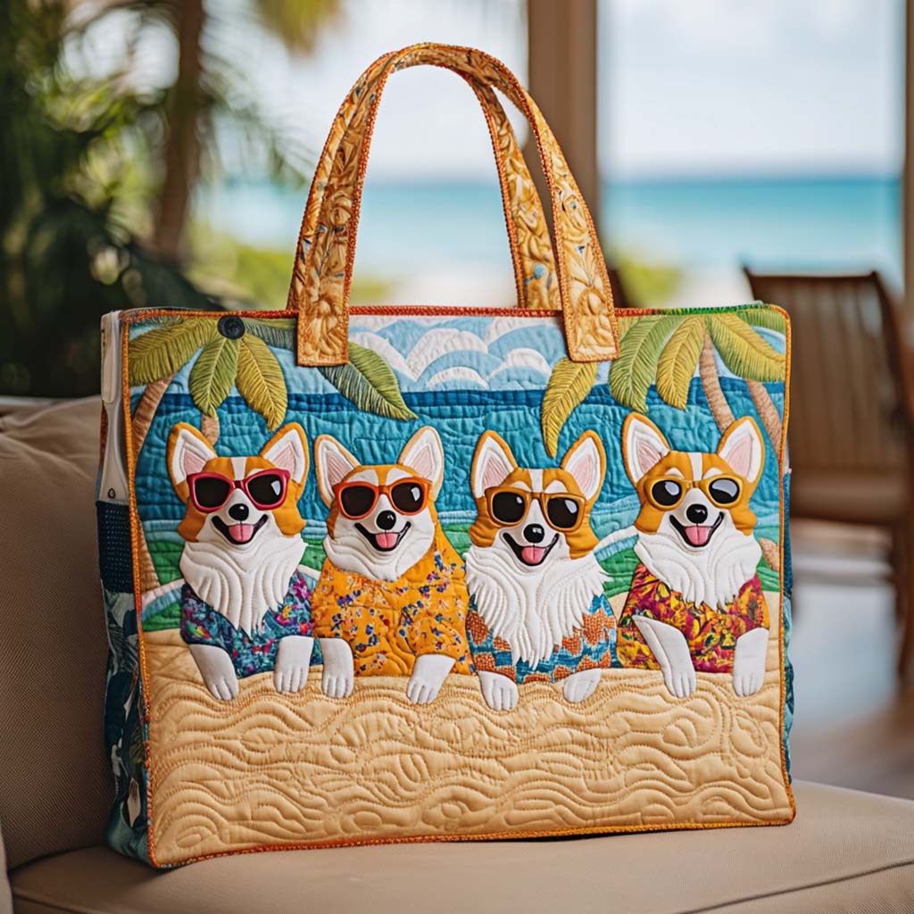 Corgi Love Day Prošivena Torba