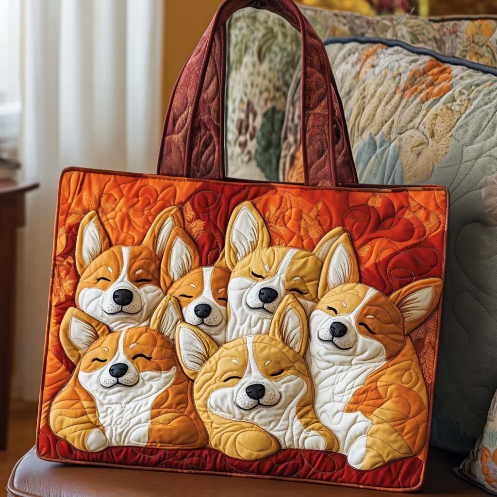 Corgi Wonderland Prošivena Torba