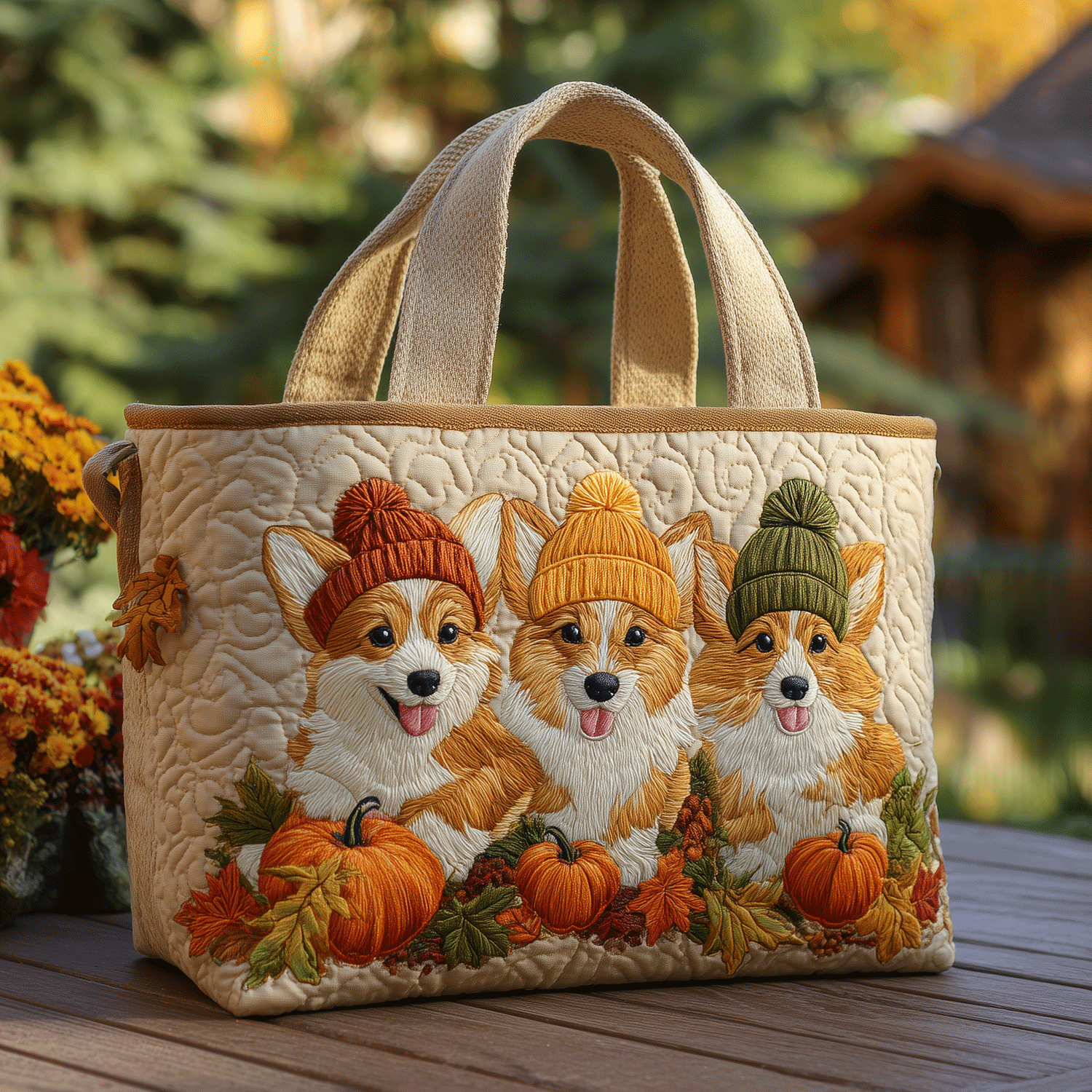 Svečana Corgi Prijatelji Prošivena Torba