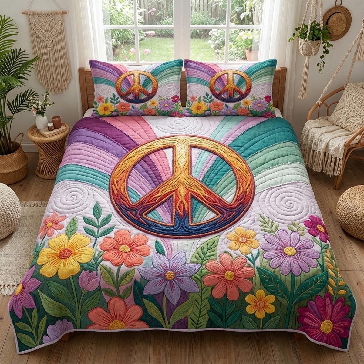 Hippie Spirit 3-dílná souprava ložního prádla