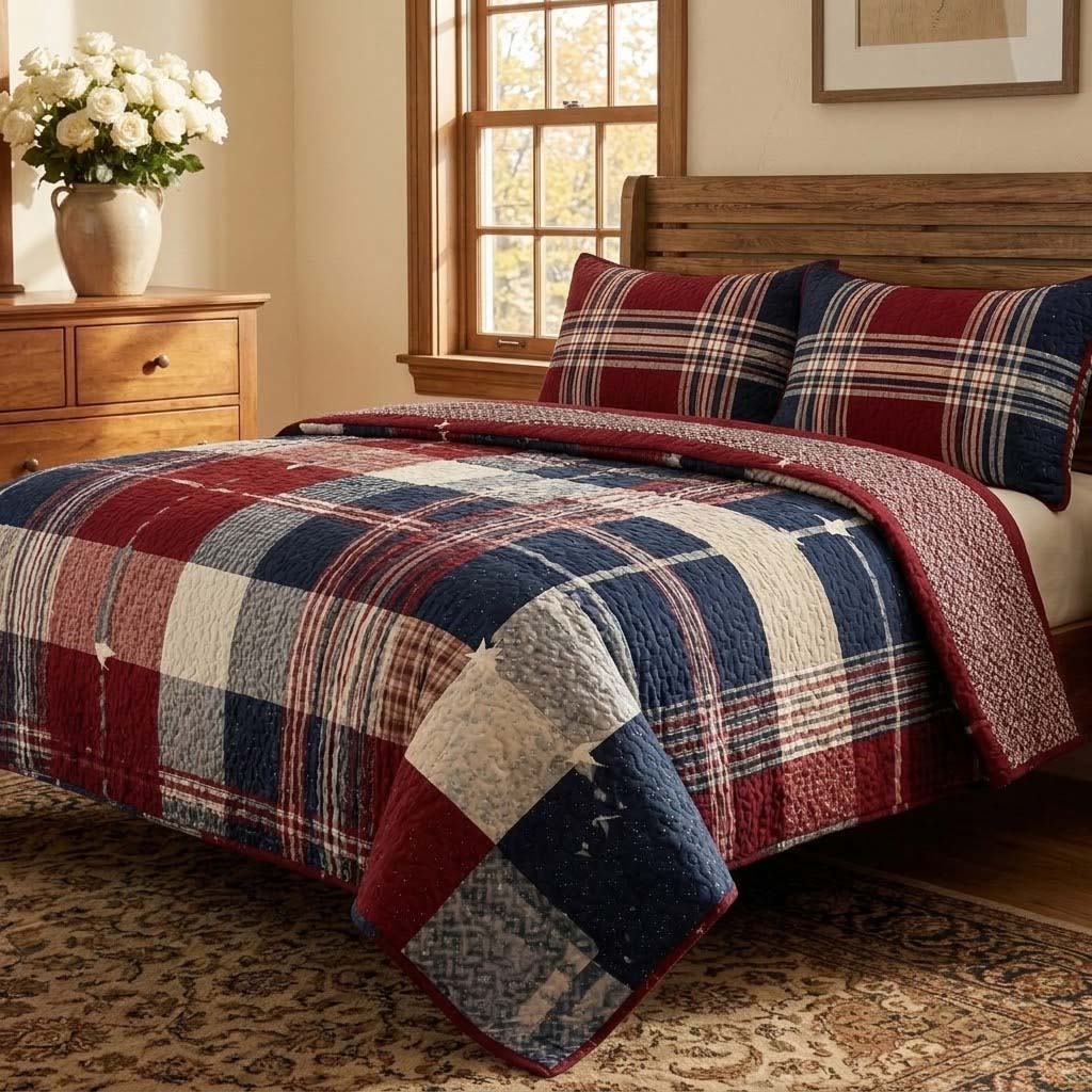 Sada povlečení Homestead Plaid 3 kusy