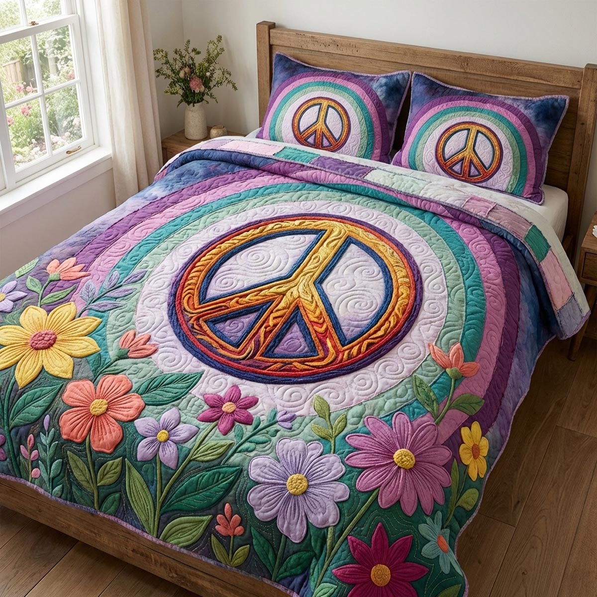 Sada povlečení Peace Vibes 3 kusy