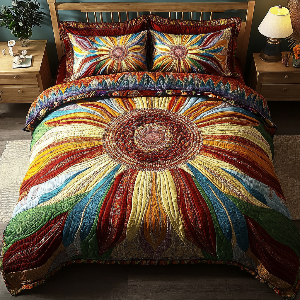 Sada povlečení Rainbow Sunburst 3 kusy