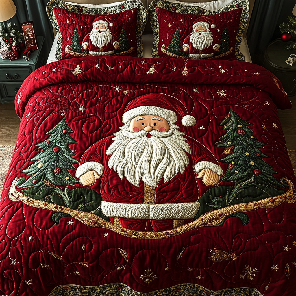 Sada povlečení Santa na saních - 3 kusy