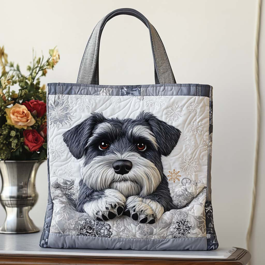 Schnauzer Slatki Pogled Prošivena Torba