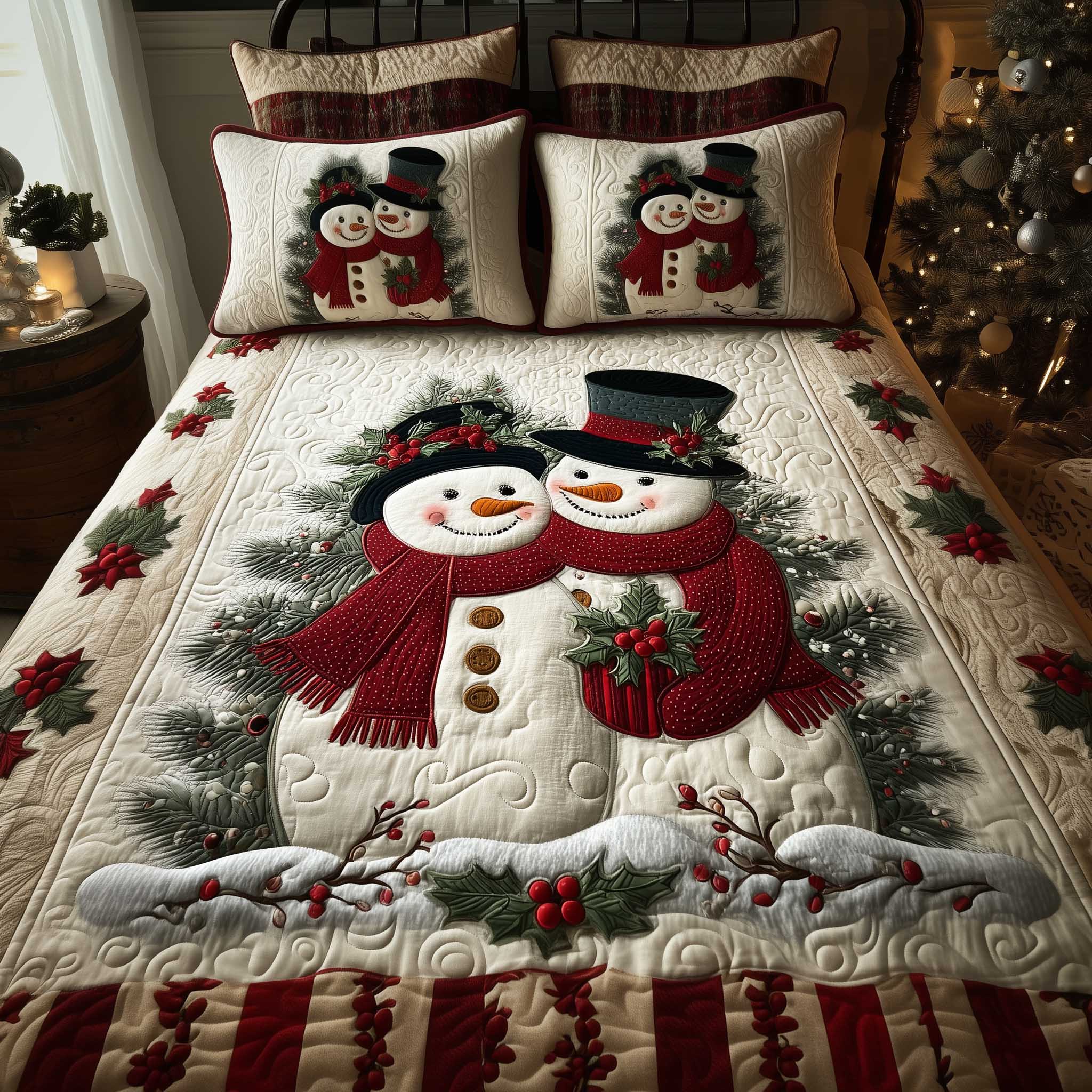 Sada povlečení Snowman Cozy Dreams 3 kusy