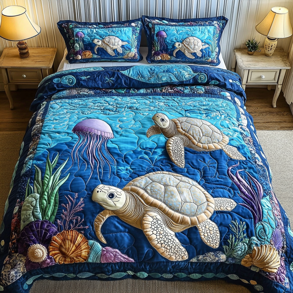 Souprava povlečení Turtle Tranquil 3-dílná