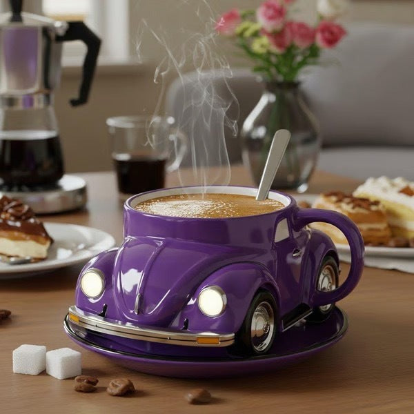 BEETLEBREW | Ljubičasta šalica s motivom automobila