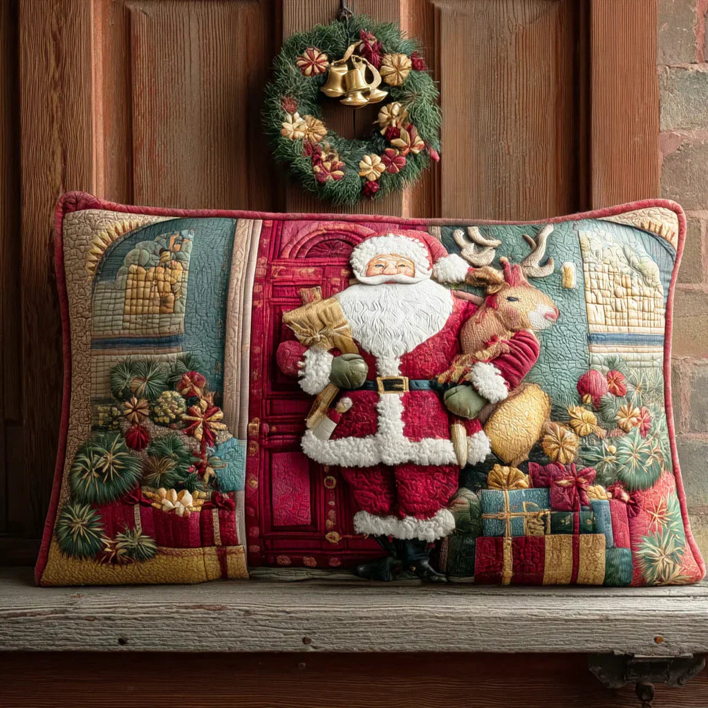 Povlak na polštář Santa Claus - útulné objetí