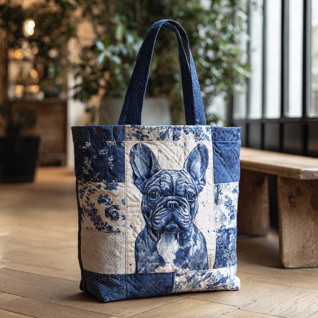 Plavi Bulldog Prošivena Torba s Privjeskom