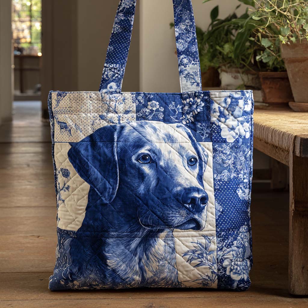 Plavi Labrador Prošivena Džepna Torba