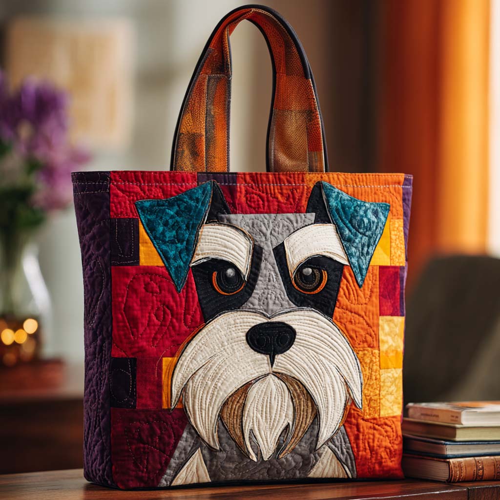 Smjeli Schnauzer Prošivena Torba