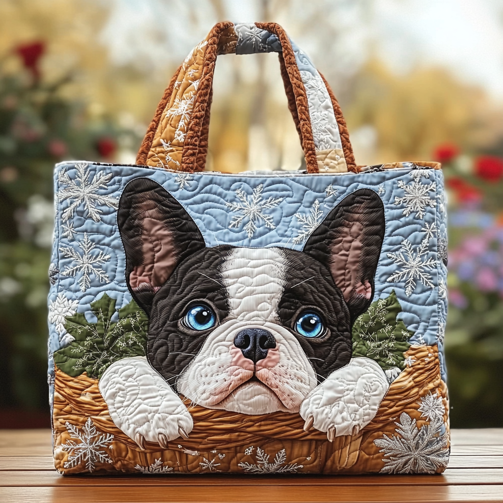Boston Terrier Glow Prošivena Torba