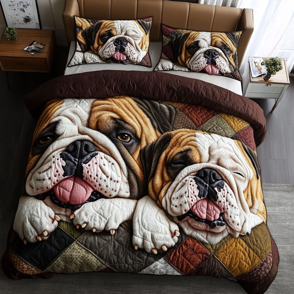 Sada ložního prádla Bulldog Snuggle 3 kusy