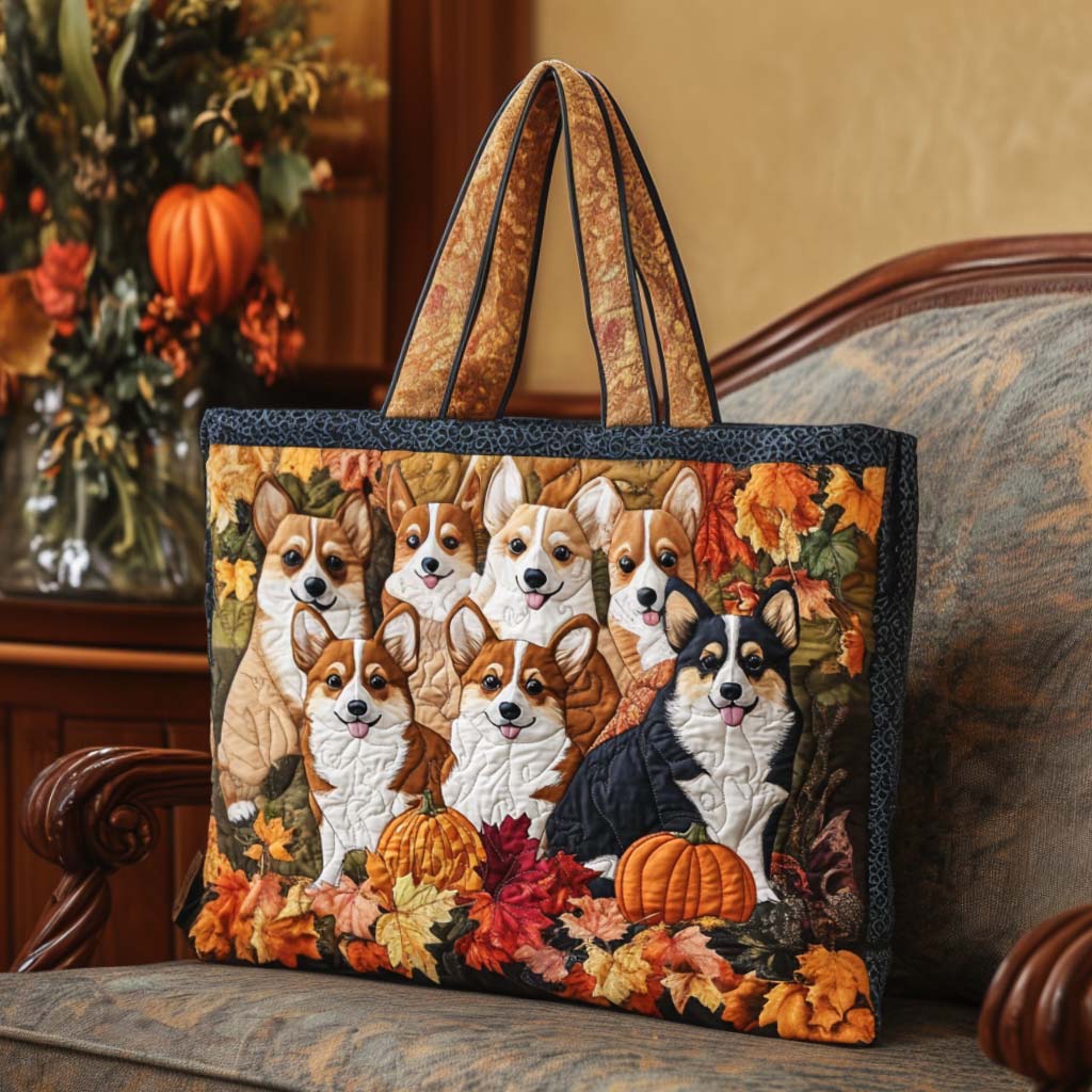 Corgi Jesenska Šetnja Prošivena Torba