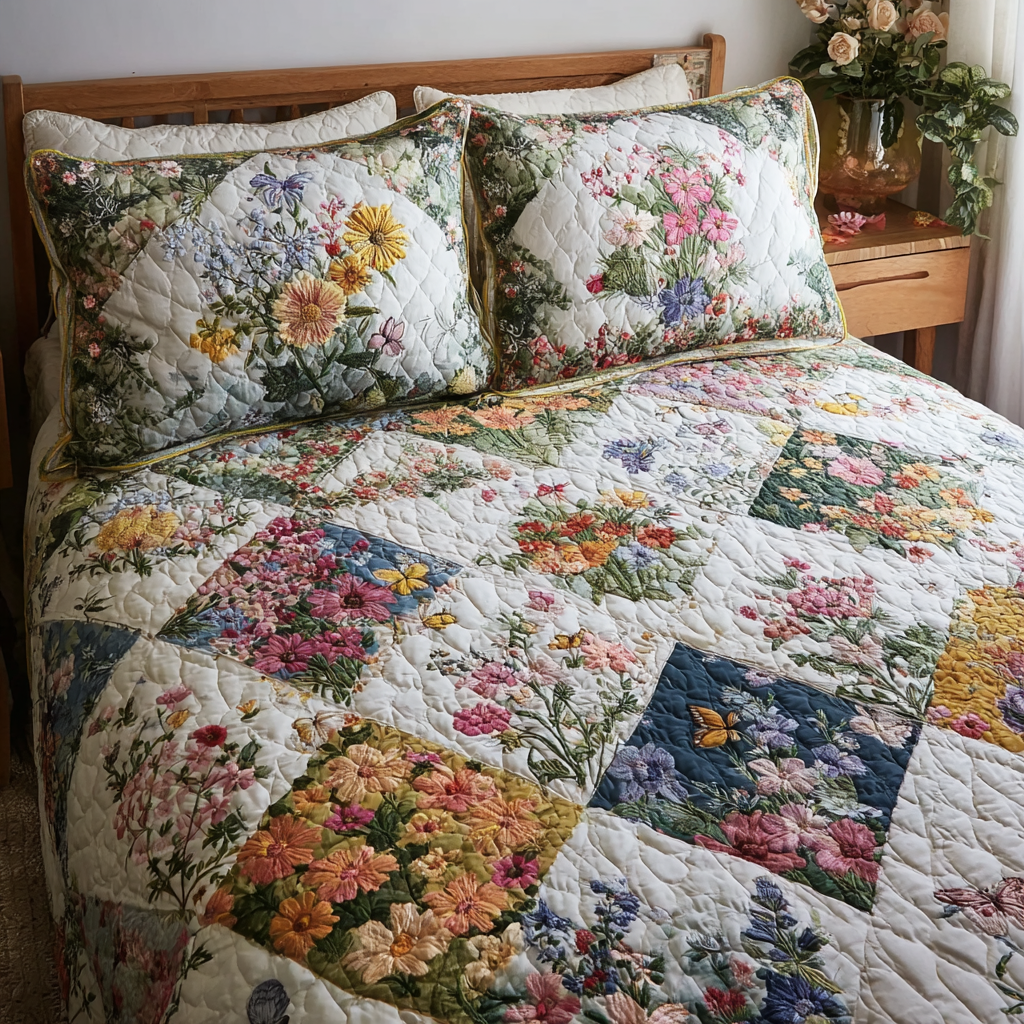 Floral Bliss 3-dílná souprava povlečení