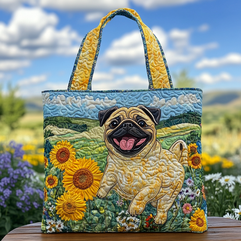 Sretna Pug Prošivena Torba