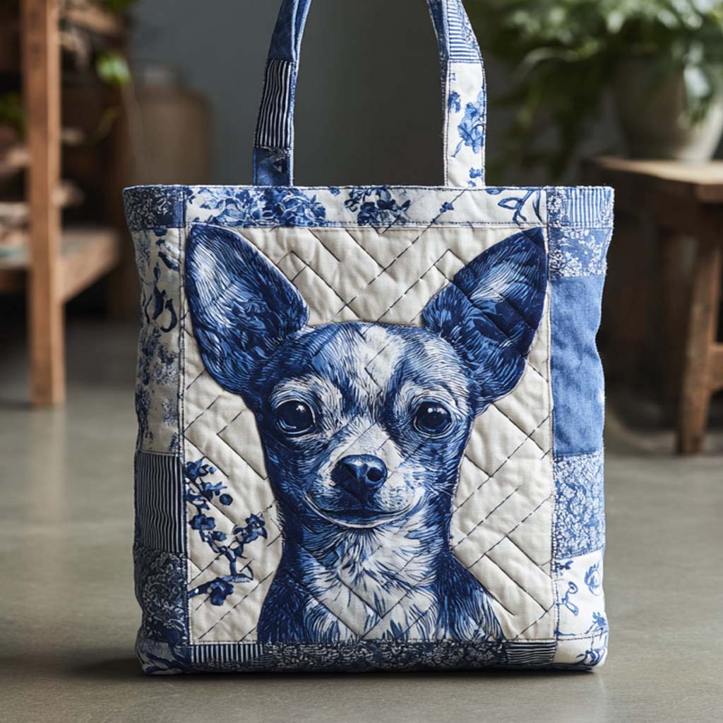 Indigo Chihuahua Charm Prošivena Torba