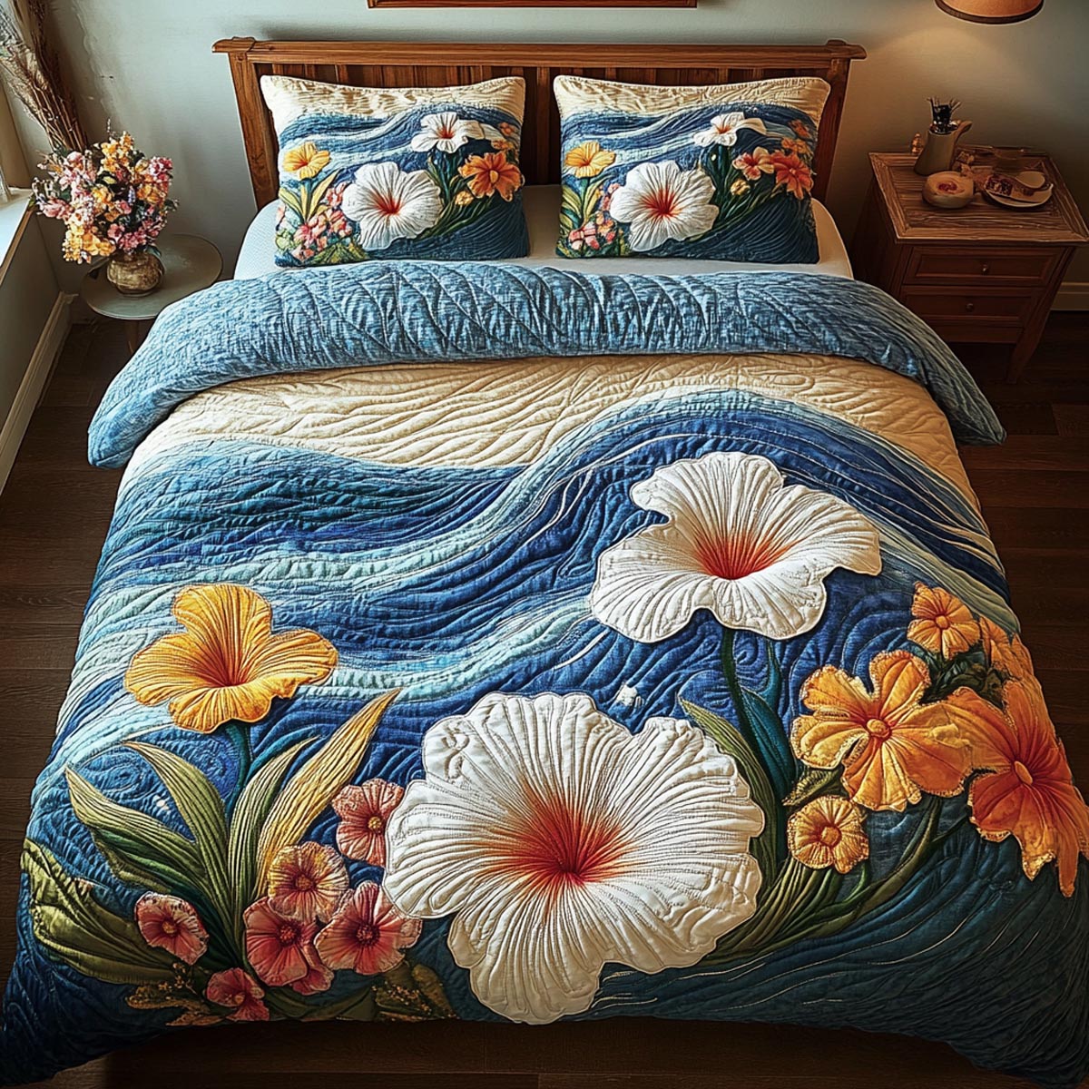 Sada ložního prádla Island Bloom 3 kusy
