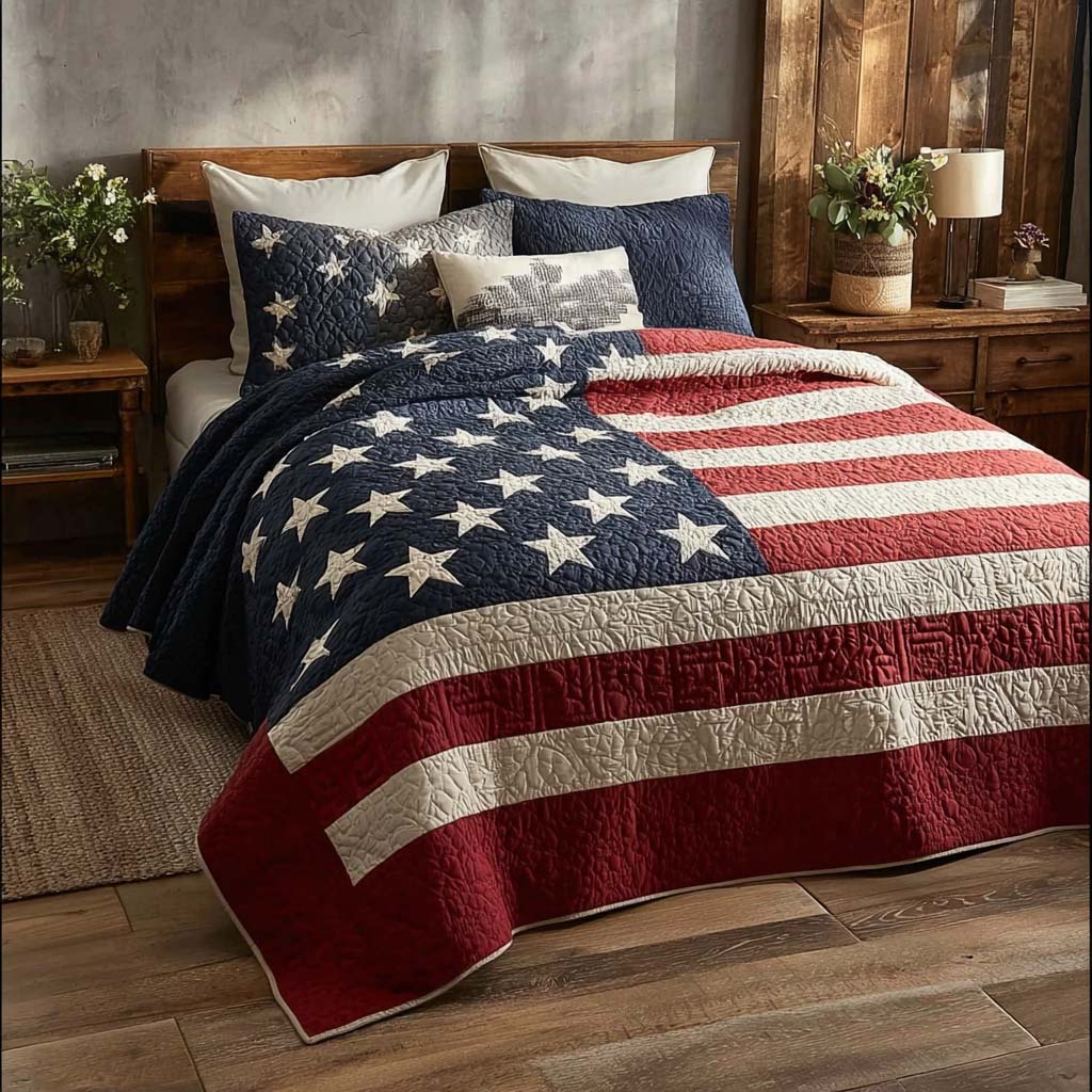 Patriotická Prairie Star 3-dílná souprava povlečení