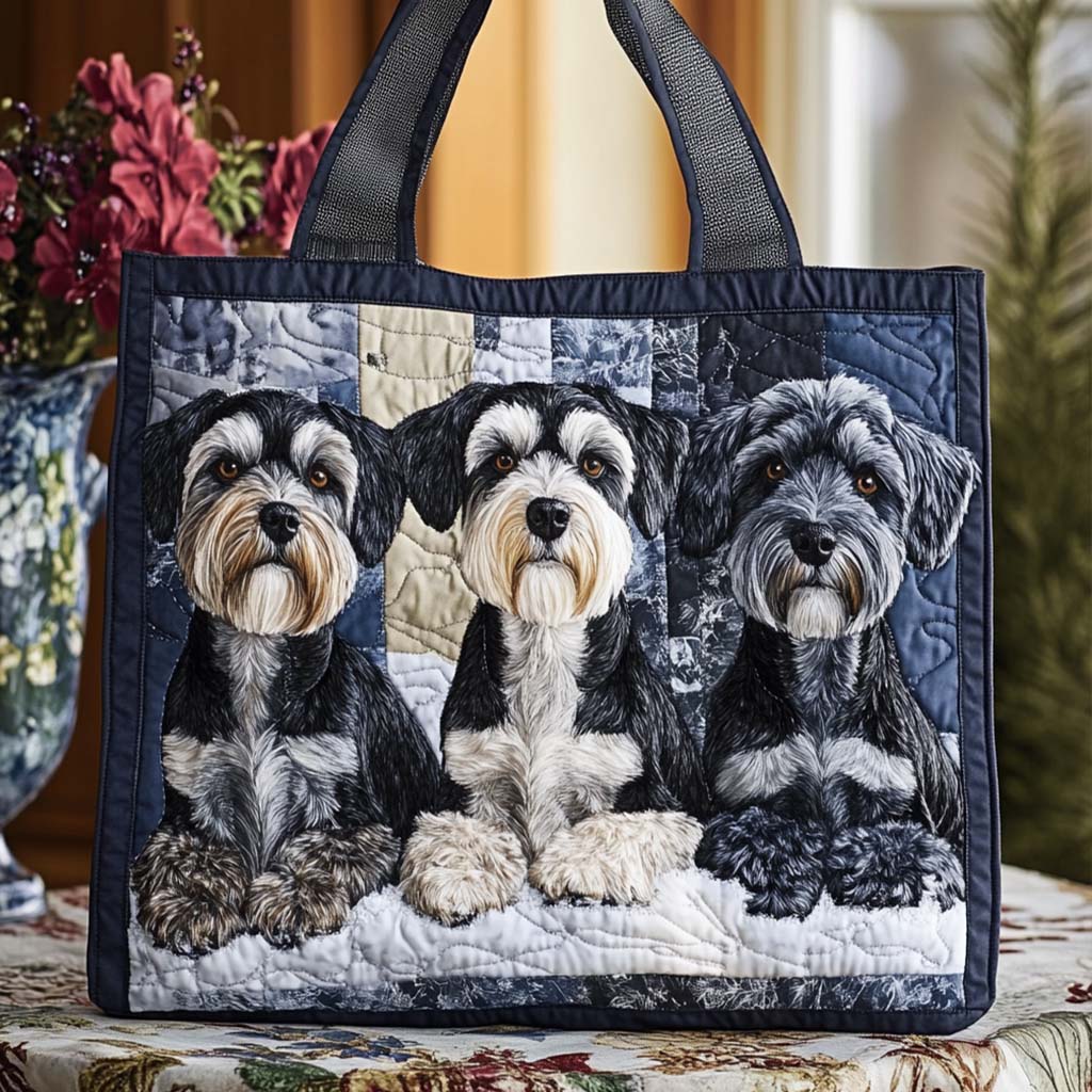 Schnauzer Nježni Izgled Prošivena Torba