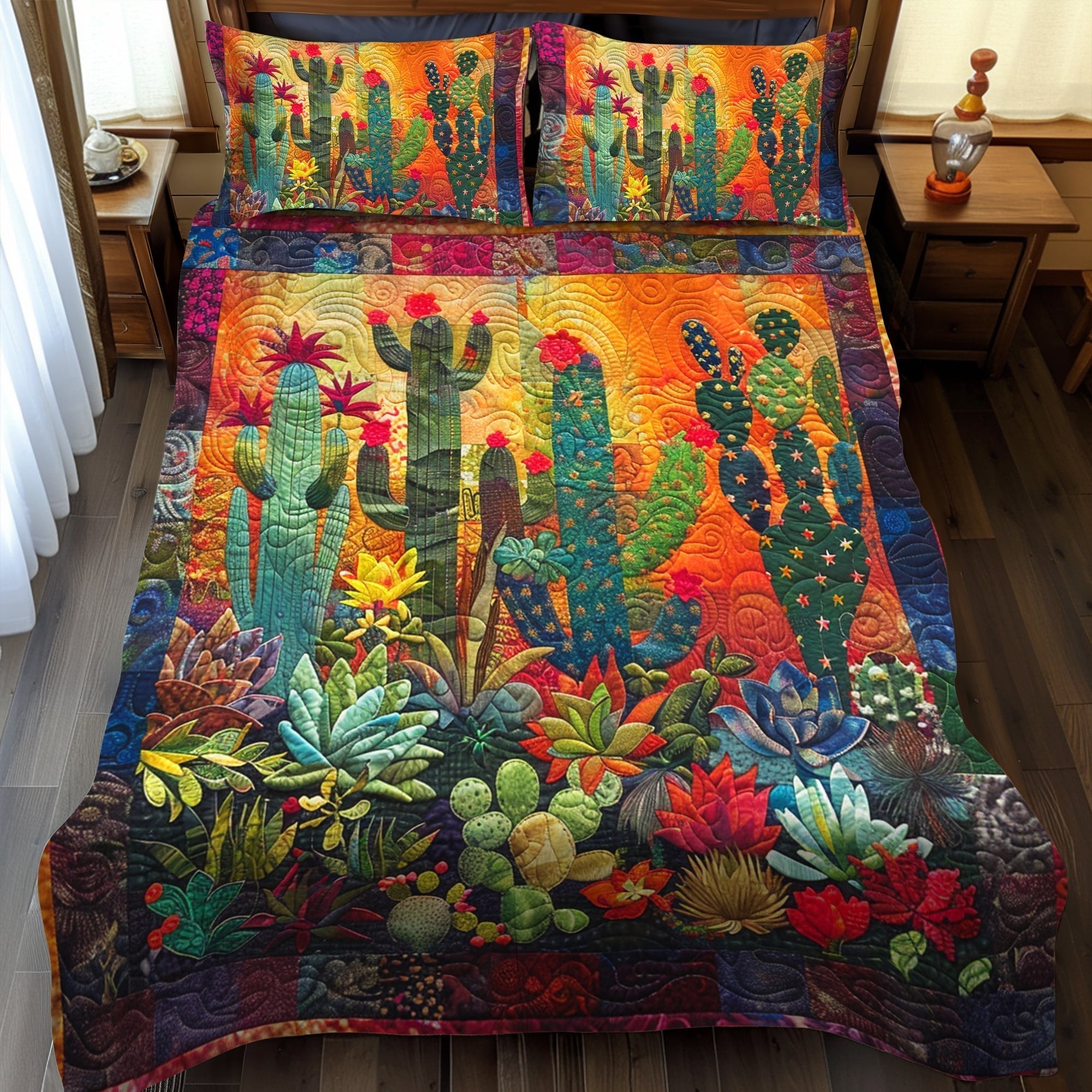 Sada povlečení Radiant Desert Cactus 3 kusy